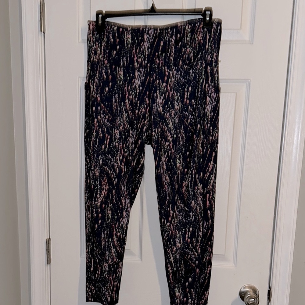 Ideology Black and Pink Performance Leggings
